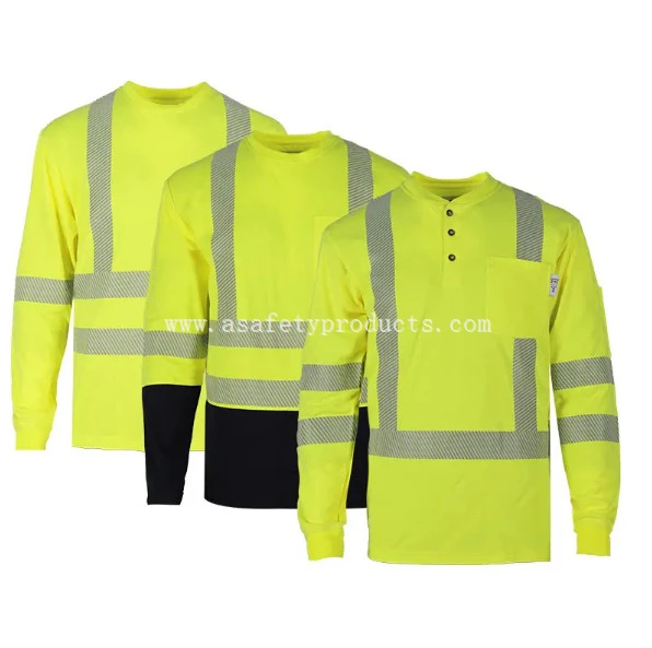 قمصان العمل الميكانيكية العاكسة CAT2 Hi Vis